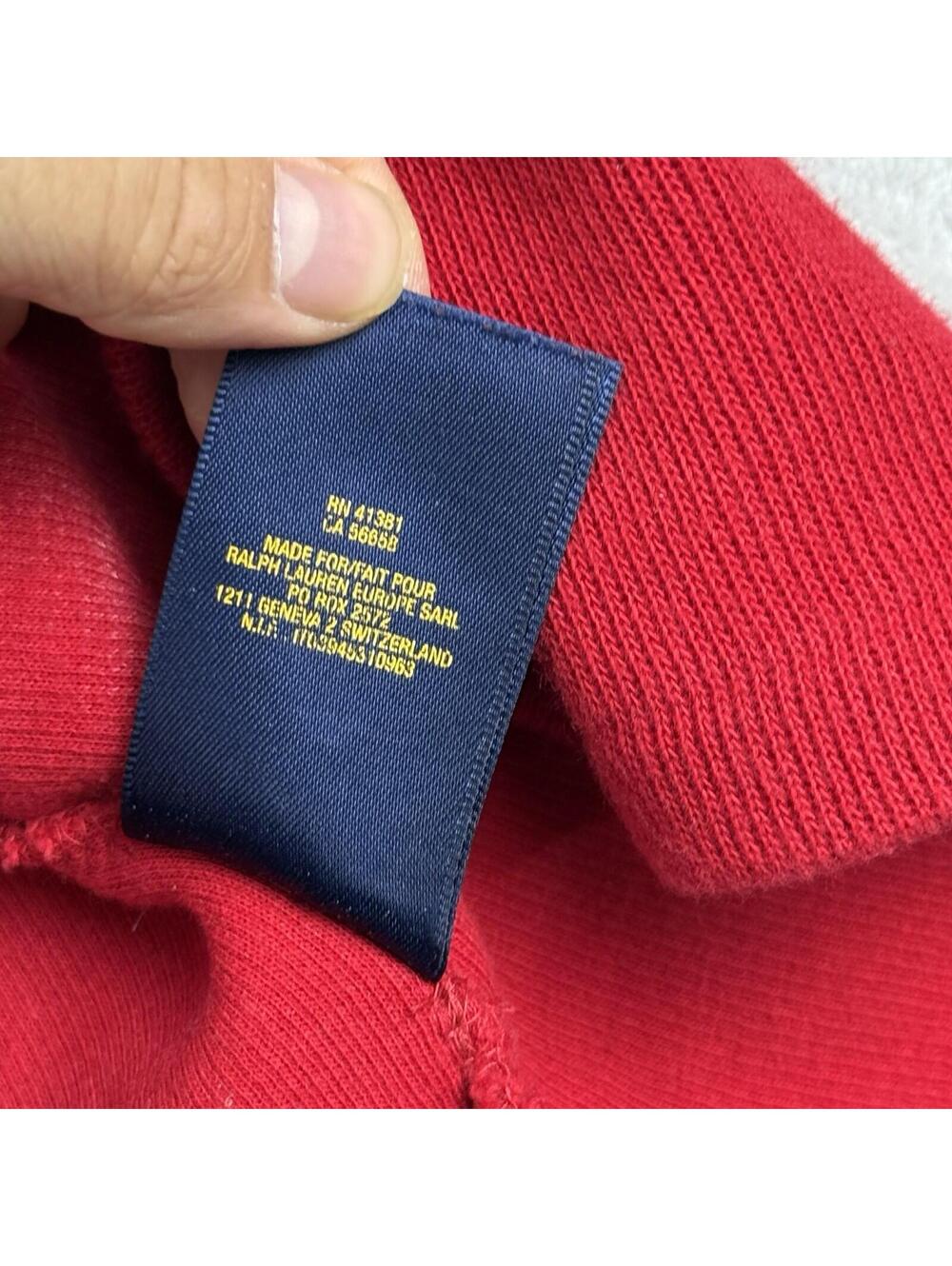 Polo Ralph Lauren Quarter Zip Sweater Red Pony Pullover Men’s S Preppy Knit Golf - Picture 8 of 9
